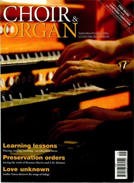 Choir & Organ – September-October 2006 Cover