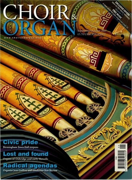 Choir & Organ – September-October 2007 Cover