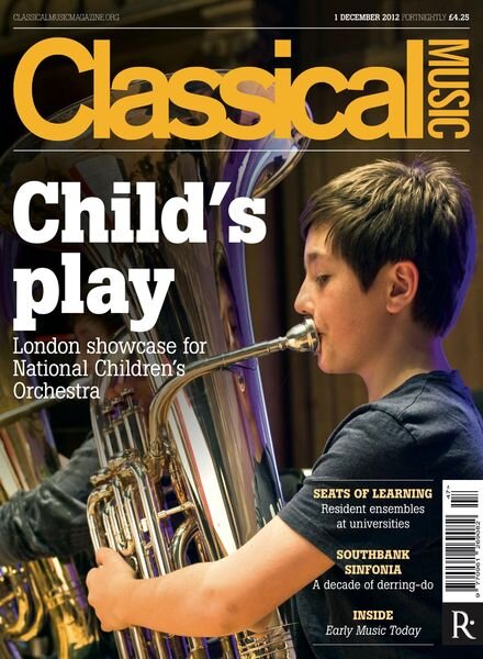 Classical Music – 1 December 2012 Cover