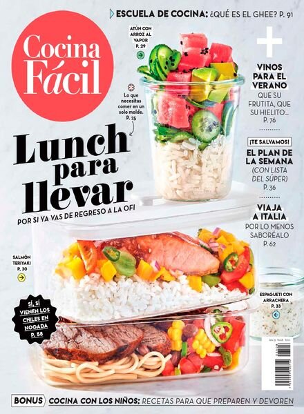 Cocina Facil – agosto 2020 Cover