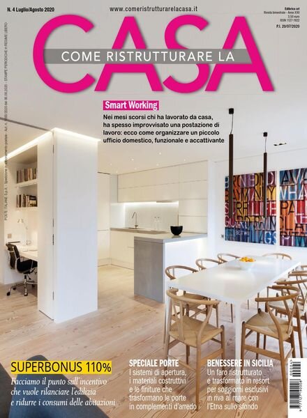 Come Ristrutturare la Casa – Luglio-Agosto 2020 Cover