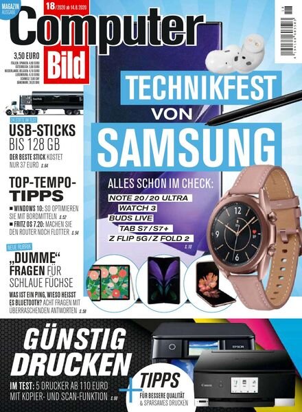 Computer Bild Germany – 14 August 2020 Cover