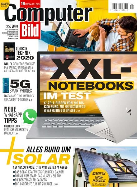 Computer Bild Germany – 17 Juli 2020 Cover