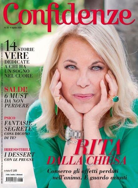 Confidenze – 4 Agosto 2020 Cover