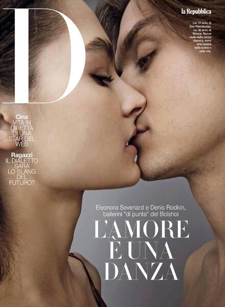 D la Repubblica – 25 Luglio 2020 Cover