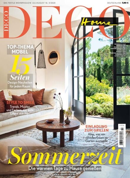 Deco Home – Juli-August 2020 Cover