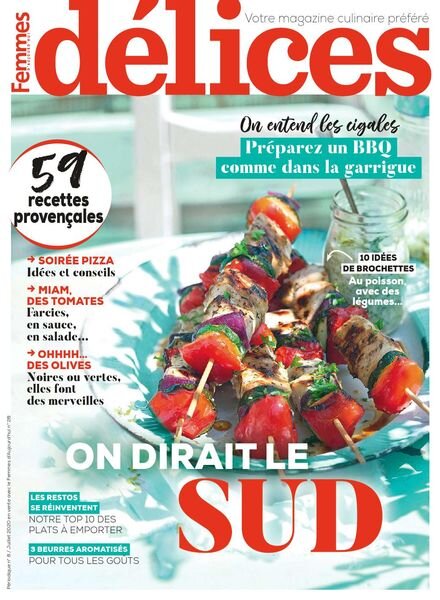 Delices de Femmes d’Aujourd’hui N 8 – Juillet 2020 Cover