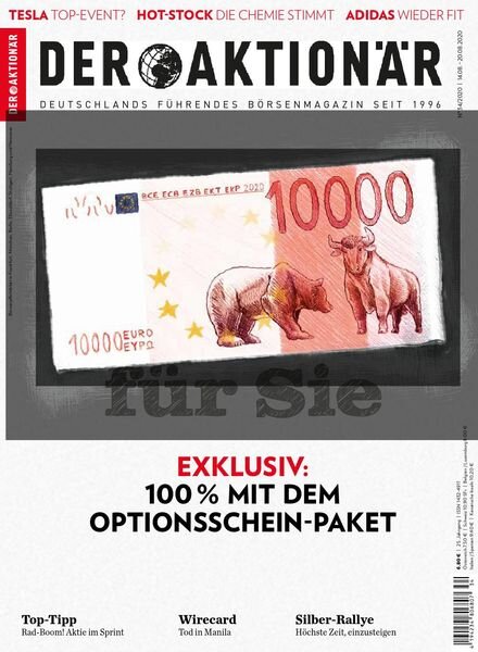Der Aktionar – 13 August 2020 Cover