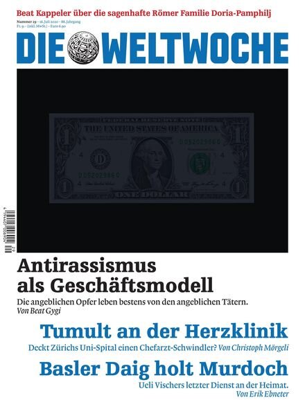 Die Weltwoche – 16 Juli 2020 Cover