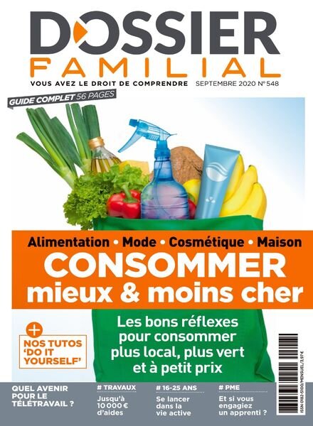 Dossier Familial – Septembre 2020 Cover