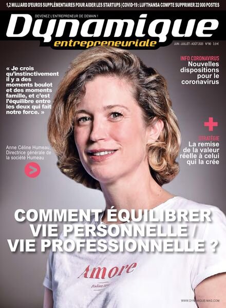 Dynamique Entrepreneuriale – Juin-Aout 2020 Cover