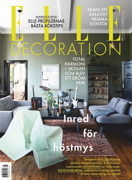 Elle Decoration Sweden – September 2020 Cover