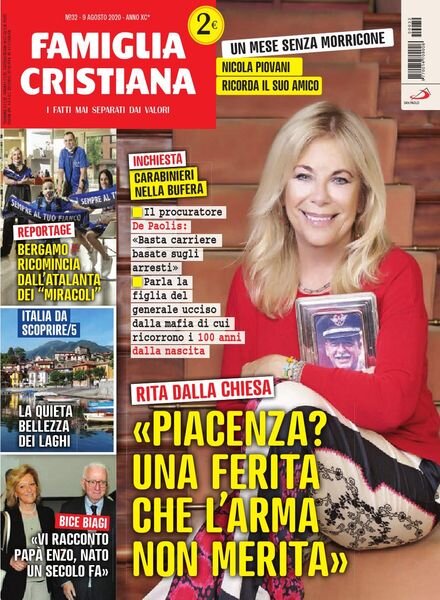 Famiglia Cristiana – 9 Agosto 2020 Cover