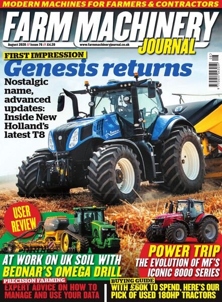 Farm Machinery Journal – August 2020 Cover