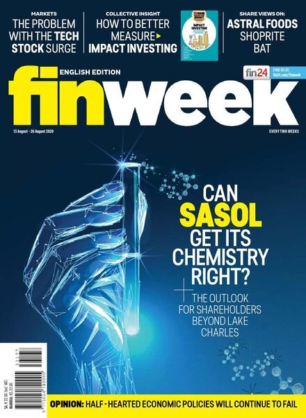 Finweek English Edition – August 13, 2020 Cover