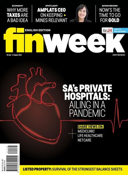 Finweek English Edition – July 30, 2020 Cover