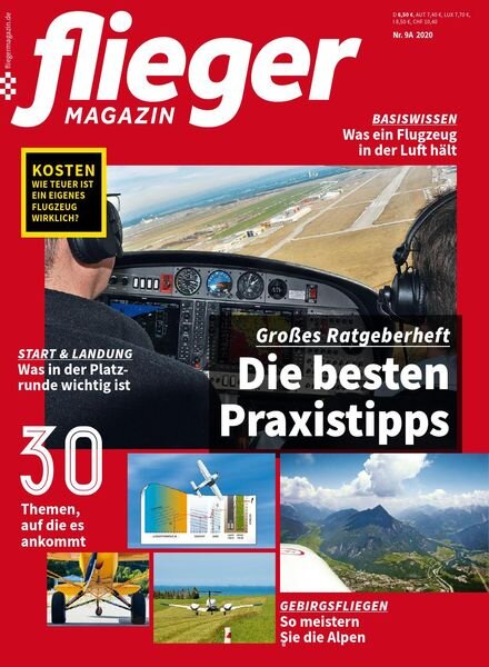 Fliegermagazin – Nr.9A 2020 Cover