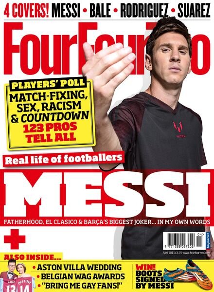 FourFourTwo UK – April 2015 Cover