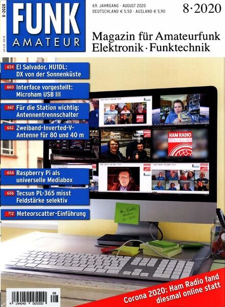 Funkamateur – August 2020 Cover
