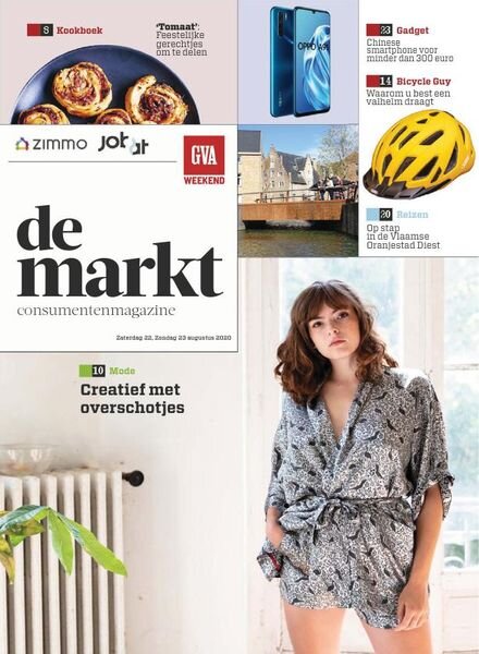 Gazet van Antwerpen De Markt – 22 augustus 2020 Cover