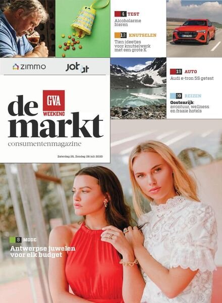 Gazet van Antwerpen De Markt – 25 juli 2020 Cover
