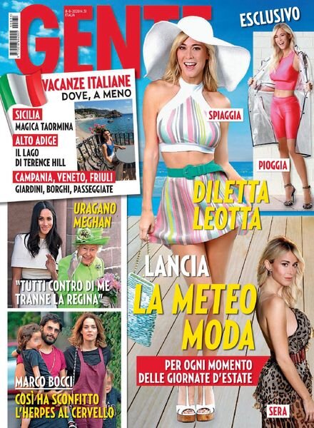 Gente Italia – 08 agosto 2020 Cover