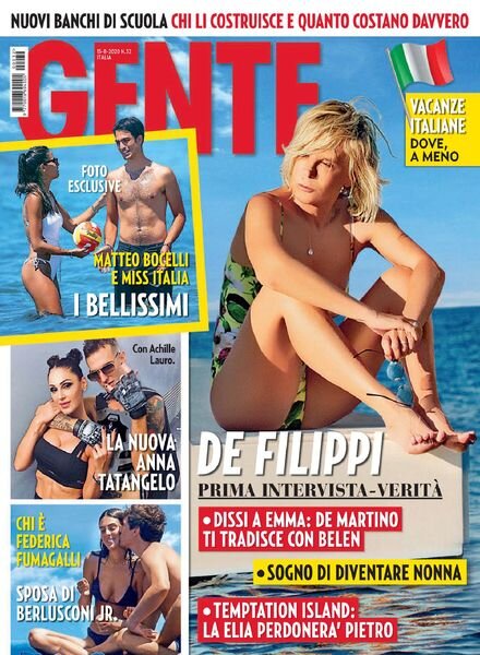 Gente Italia – 15 agosto 2020 Cover