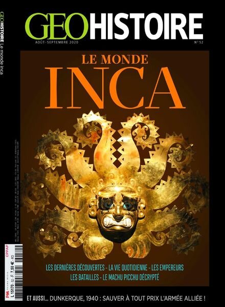 Geo Histoire – Aout-Septembre 2020 Cover