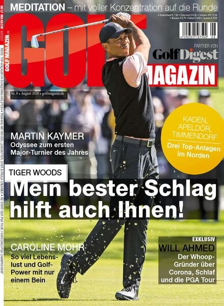 Golf Magazin – August 2020 Cover