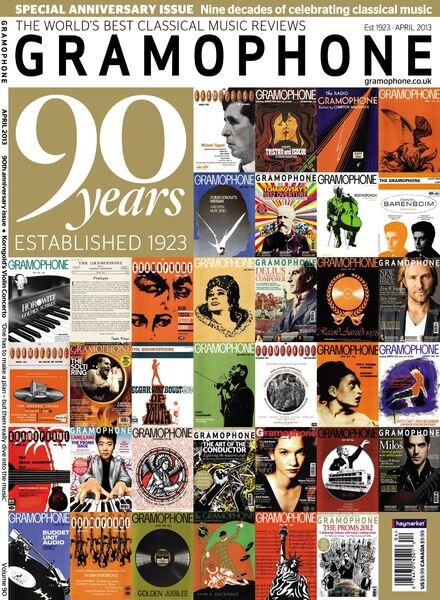 Gramophone – April 2013 Cover
