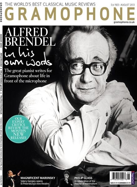 Gramophone – August 2013 Cover