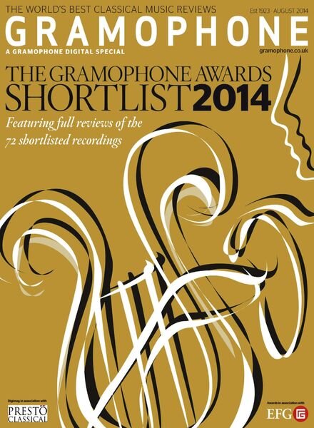 Gramophone – Gramophone Awards Shortlist 2014 Cover