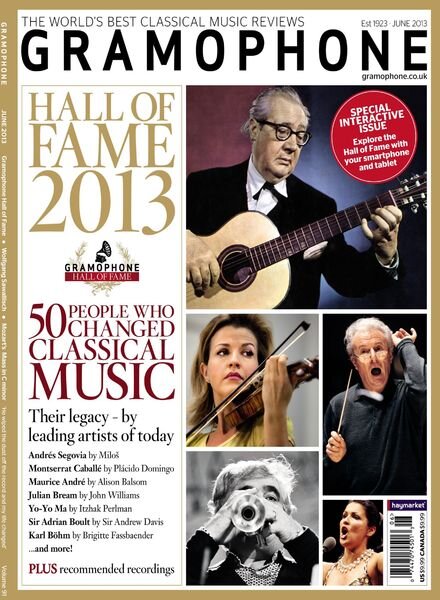 Gramophone – June 2013 Cover