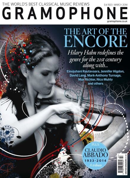 Gramophone – March 2014 Cover