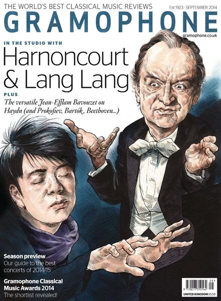 Gramophone – September 2014 Cover