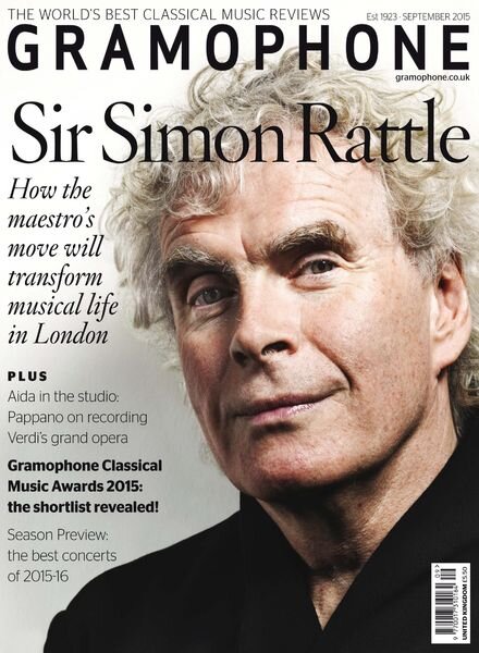 Gramophone – September 2015 Cover