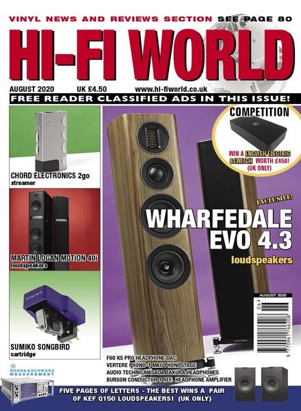 Hi-Fi World – August 2020 Cover