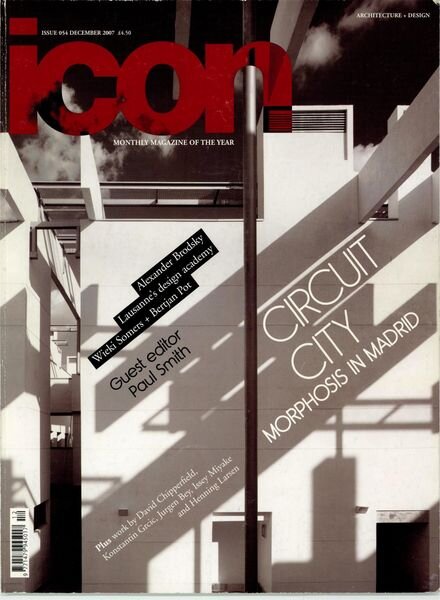 ICON – December 2007 Cover
