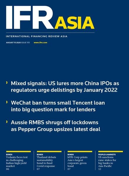 IFR Asia – August 15, 2020 Cover