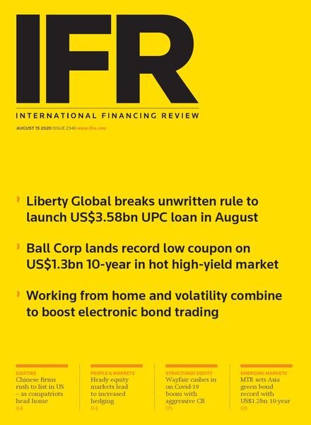 IFR Magazine – August 15, 2020 Cover