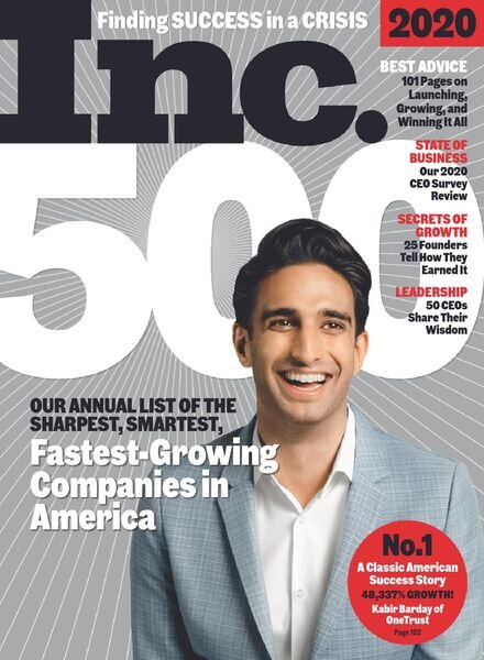 Inc Magazine – September 2020 Cover