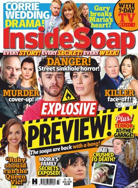 Inside Soap UK – 15 August 2020 Cover