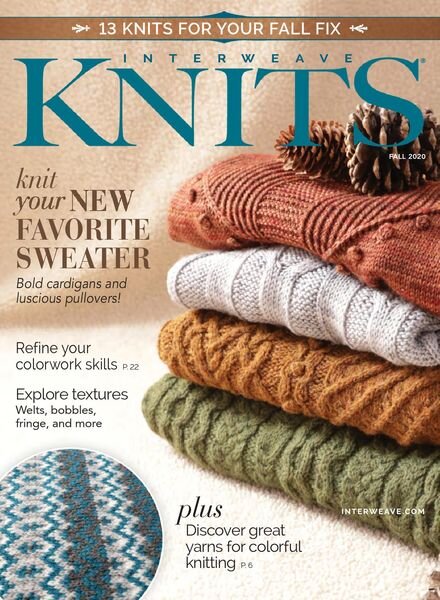 Interweave Knits – July 2020 Cover