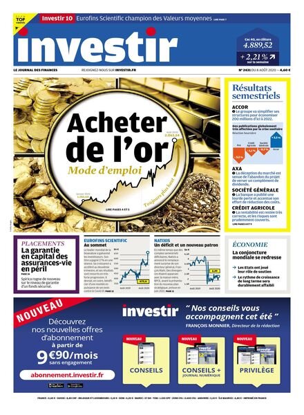 Investir – 8 Aout 2020 Cover