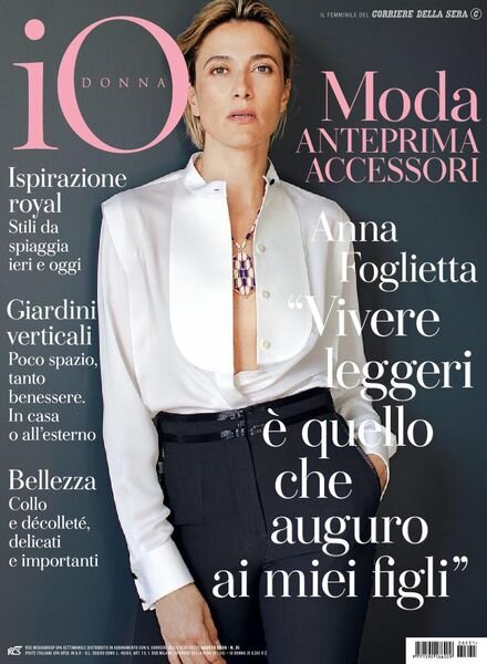 Io Donna del Corriere della Sera – 01 agosto 2020 Cover