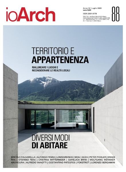 IoArch Magazine – Giugno-Luglio 2020 Cover
