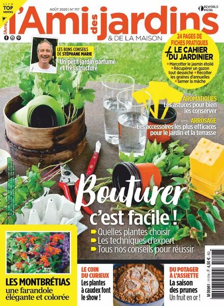 L’Ami des Jardins – aout 2020 Cover