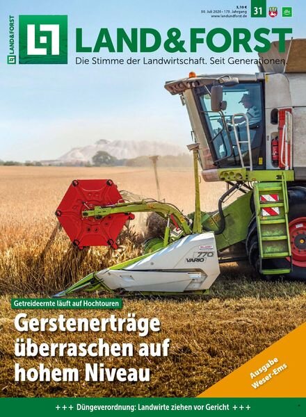 Land & Forst Weser Ems – 28 Juli 2020 Cover