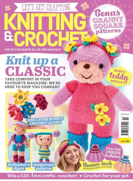 Let’s Get Crafting Knitting & Crochet – August 2020 Cover