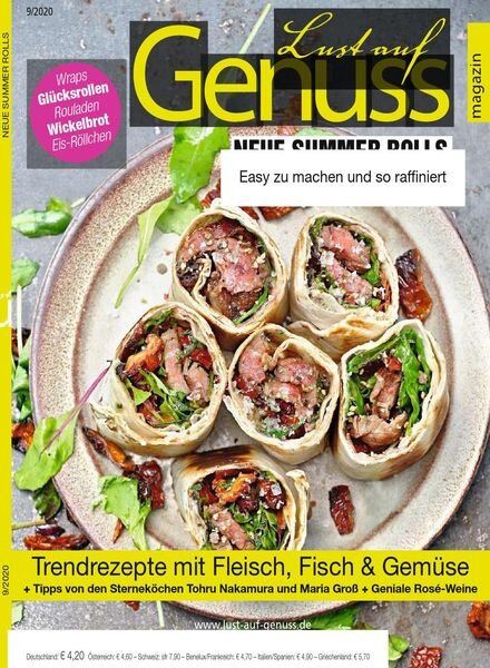 Lust auf Genuss – September 2020 Cover